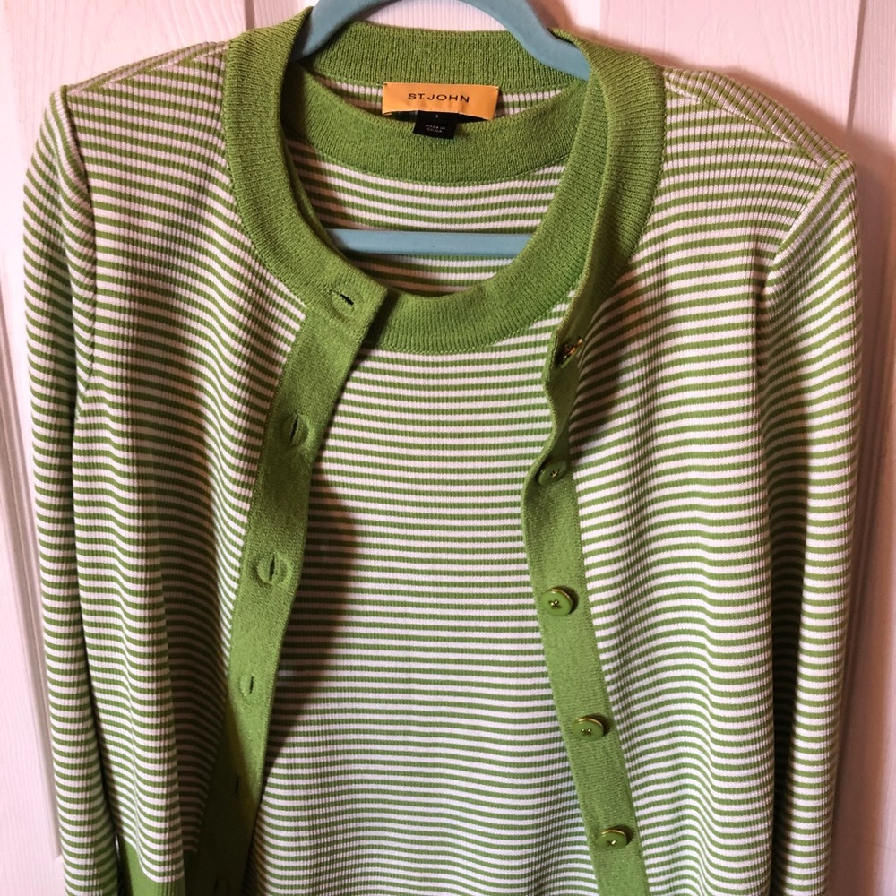 St Johns cute soft tank top and sweater combo